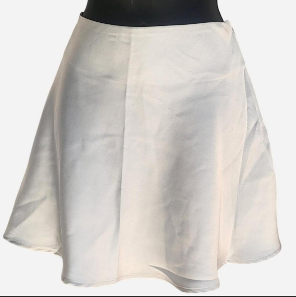 Forever 21 Cream Asymmetrical A-Line Mini Skirt